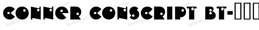 Conner conscript BT字体转换